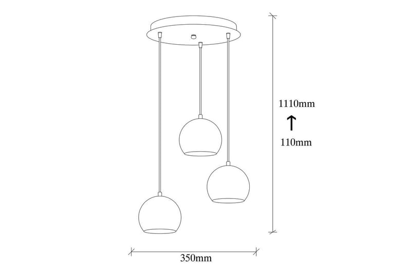 Taklampa Zana Vintage Jaromere Tre - Guld - Belysning - Inomhusbelysning & lampor - Taklampor & takbelysning - Kökslampa & pendellampa