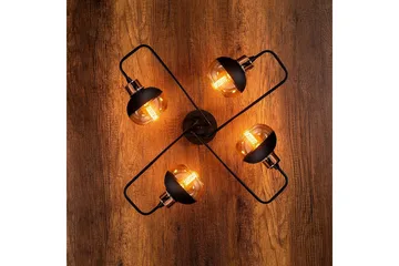 Taklampa Zarethia Svart / Koppar - Koppar/Svart - Belysning - Inomhusbelysning & lampor - Taklampor & takbelysning - Plafond