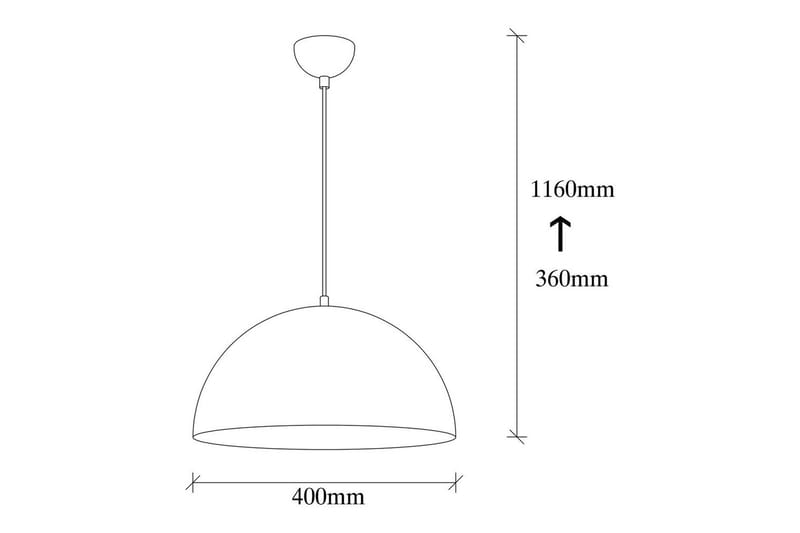 Taklampa Zephyra Svart / Rany - Diameter: 40 cm - Belysning - Inomhusbelysning & lampor - Taklampor & takbelysning - Kökslampa & pendellampa