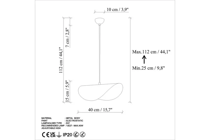 Taklampa Pelyn Mint - Mint - Belysning - Inomhusbelysning & lampor - Taklampor & takbelysning - Kökslampa & pendellampa