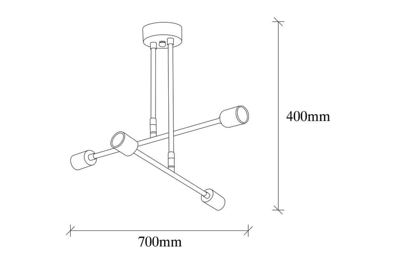 Taklampa Pareek Svart - Svart - Belysning - Inomhusbelysning & lampor - Taklampor & takbelysning - Plafond