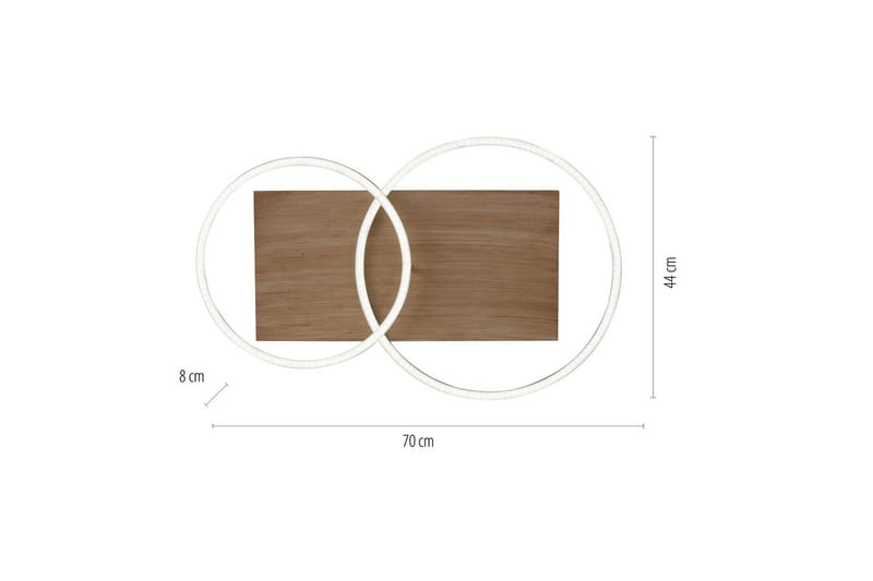 Taklampa Palma - 56x9,5x70 cm - Belysning - Inomhusbelysning & lampor - Taklampor & takbelysning - Plafond