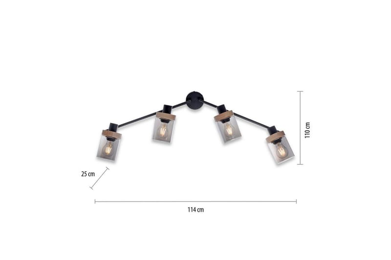 Taklampa Pasqual - 110x25x114 cm - Belysning - Inomhusbelysning & lampor - Taklampor & takbelysning - Plafond