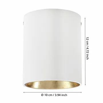 Taklampa Polasso - Vit/Guld - Belysning - Inomhusbelysning & lampor - Taklampor & takbelysning - Plafond