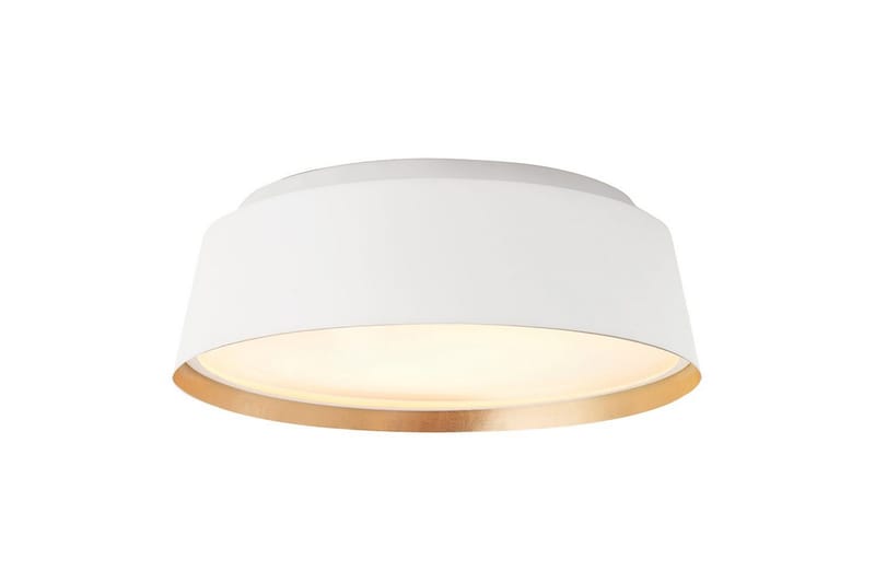 Takmonterad Feiss Asher Matt vit och guld, Matt vit och guld