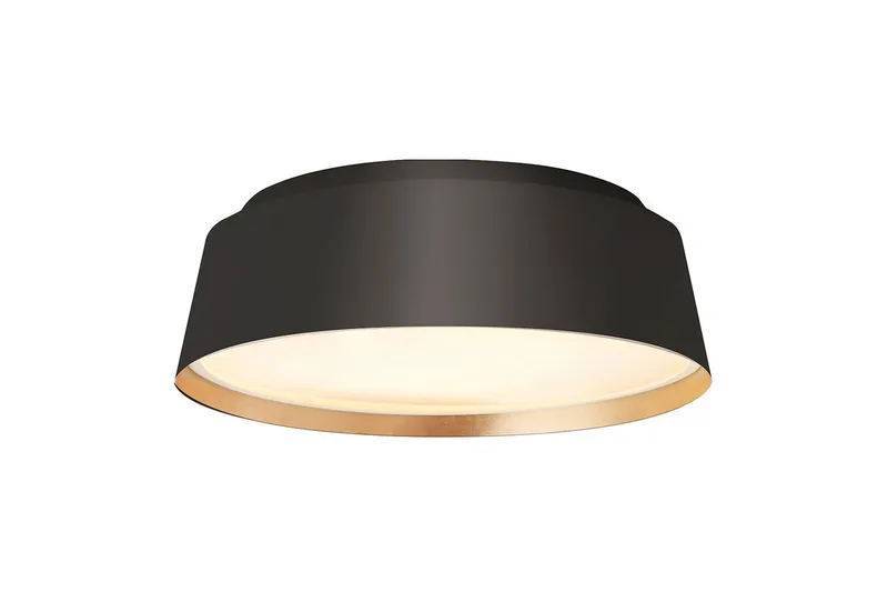 Takmonterad Feiss Asher Midnattsvart & Guld, Midnattsvart & Guld