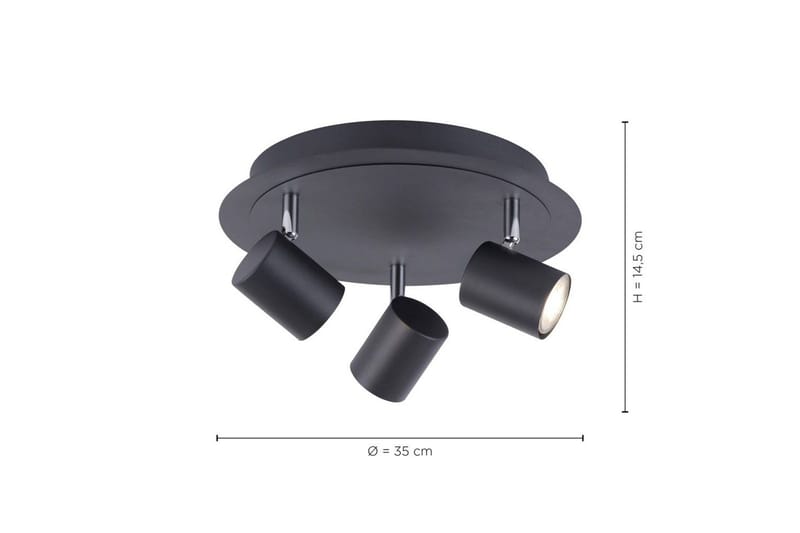 Tarik Just Light Taklampa - Anthracite Grey - Belysning - Inomhusbelysning & lampor - Taklampor & takbelysning - Plafond