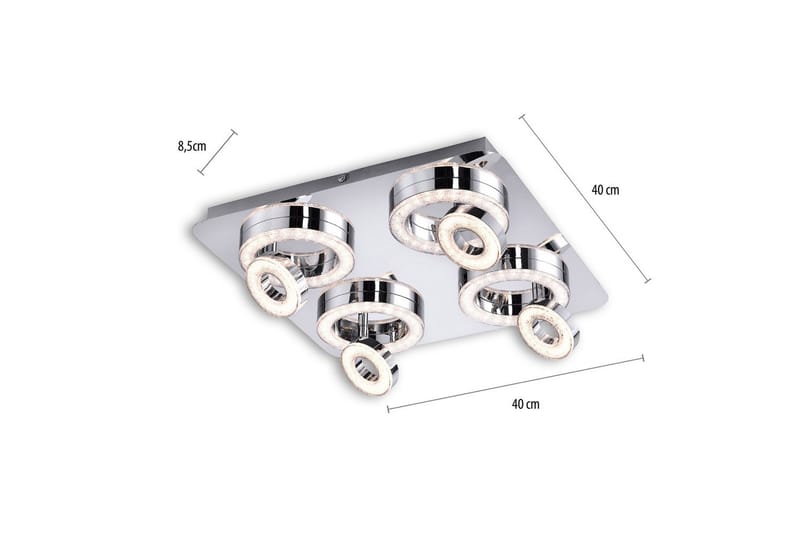 Tim Just Light Taklampa - Chrome - Belysning - Inomhusbelysning & lampor - Taklampor & takbelysning - Plafond