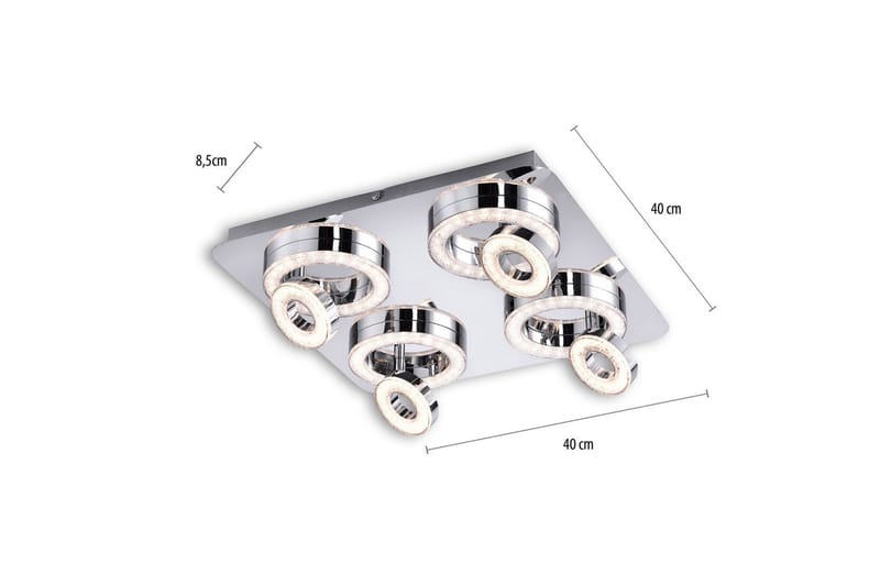 Tim Just Light Taklampa - Chrome - Belysning - Inomhusbelysning & lampor - Taklampor & takbelysning - Plafond