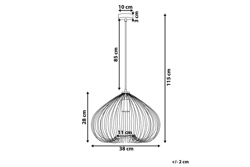 TORDINO Taklampa 38 cm - Kökslampa & pendellampa - Sovrumslampa - Fönsterlampa hängande