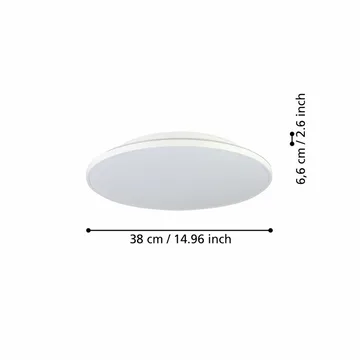 Utanpåliggande lampa Crespillo - 380 mm - Belysning - Inomhusbelysning & lampor - Taklampor & takbelysning - Plafond