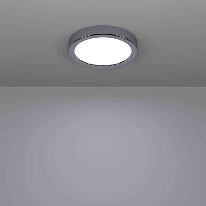 Utanpåliggande lampa Fueva Rund - Krom - Belysning - Inomhusbelysning & lampor - Taklampor & takbelysning - Plafond