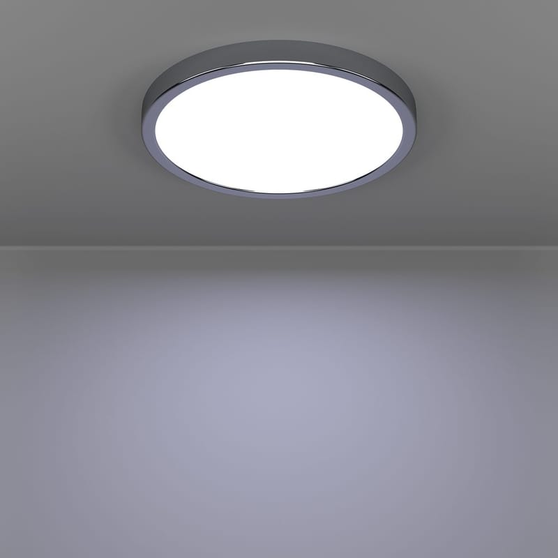 Utanpåliggande lampa Fueva Rund - Krom - Belysning - Inomhusbelysning & lampor - Taklampor & takbelysning - Plafond