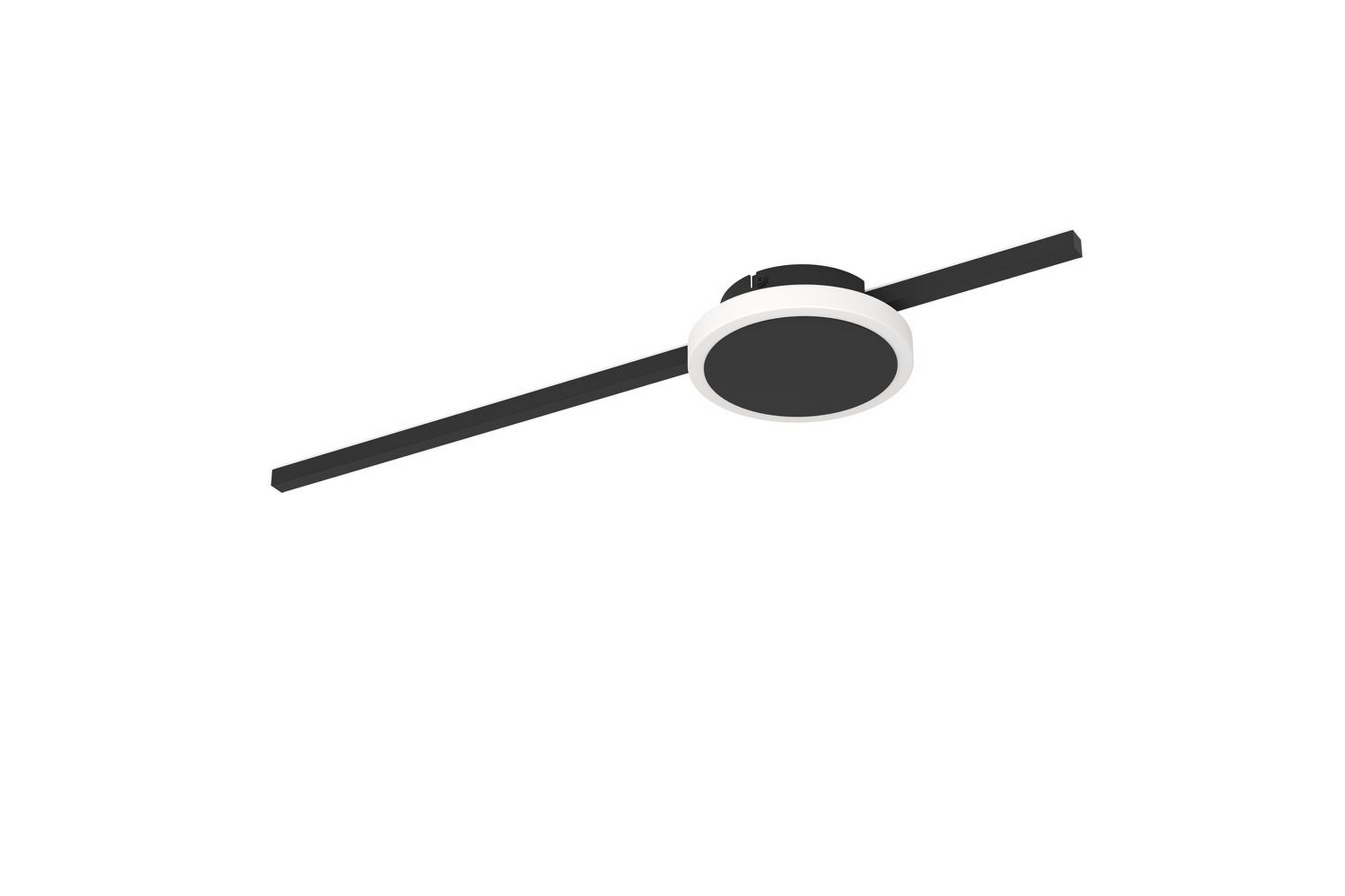 Vägg-/Taklampa Eglo Sarginto Rund Svart Vit - Svart