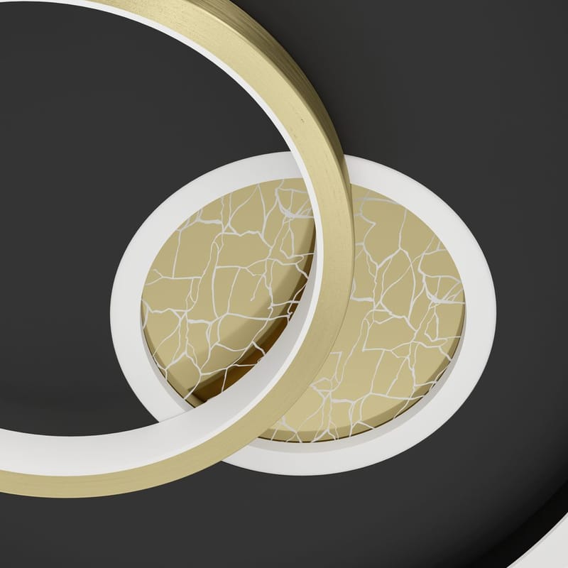 Vägg-/Taklampa Tiriolo - Svart/Guld - Belysning - Inomhusbelysning & lampor - Taklampor & takbelysning - Plafond