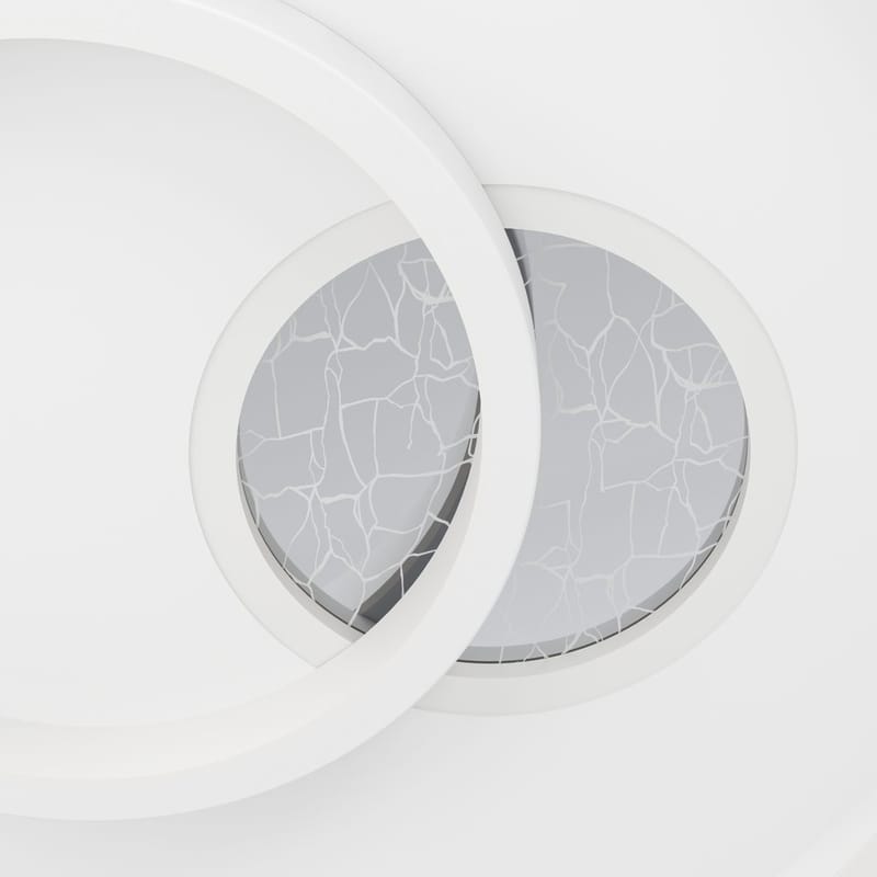 Vägg-/Taklampa Tiriolo - Vit/Silver - Belysning - Inomhusbelysning & lampor - Taklampor & takbelysning - Plafond