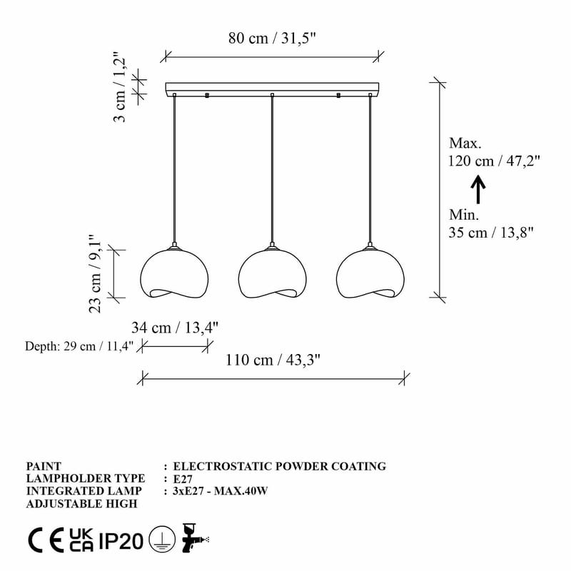 Vyrel Pendellampa - Vit - Belysning - Inomhusbelysning & lampor - Taklampor & takbelysning - Kristallkrona & takkrona