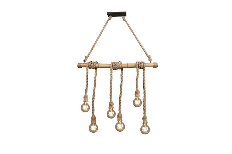 Wilma Taklampa 6L E27 bambu/ sisal - Sisal - Belysning - Inomhusbelysning & lampor - Taklampor & takbelysning - Kökslampa & pendellampa