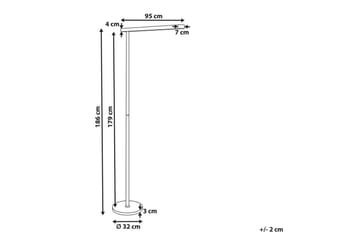 Temerra Golvlampa 186 cm - Grå - Belysning - Inomhusbelysning & lampor - Golvlampor & golvbelysning