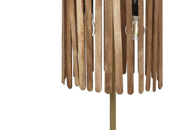 Tenedos Bordslampa 77 cm E27 - Mässing/Mörk trä - Belysning - Inomhusbelysning & lampor - Sänglampa - Sängbordslampa