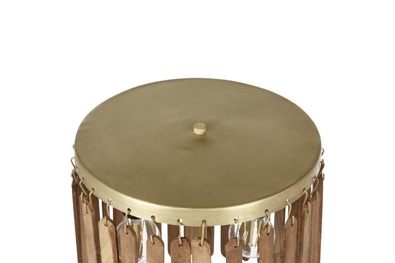 Tenedos Bordslampa 77 cm E27 - Mässing/Mörk trä - Belysning - Inomhusbelysning & lampor - Sänglampa - Sängbordslampa