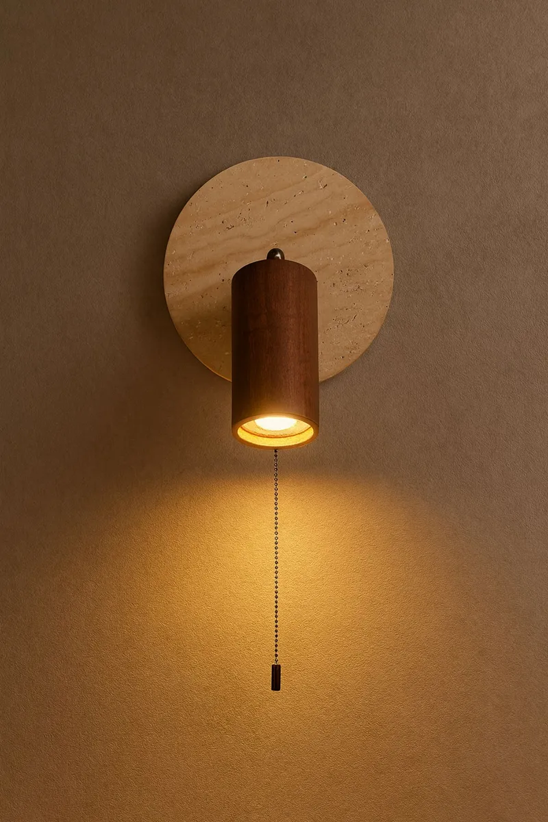 Tharosel Vägglampa 21 cm - Beige Valnöt - Belysning - Inomhusbelysning & lampor - Vägglampor & väggbelysning