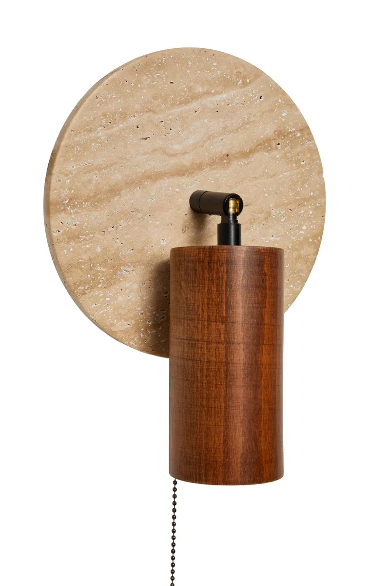 Tharosel Vägglampa 21 cm - Beige Valnöt - Belysning - Inomhusbelysning & lampor - Vägglampor & väggbelysning