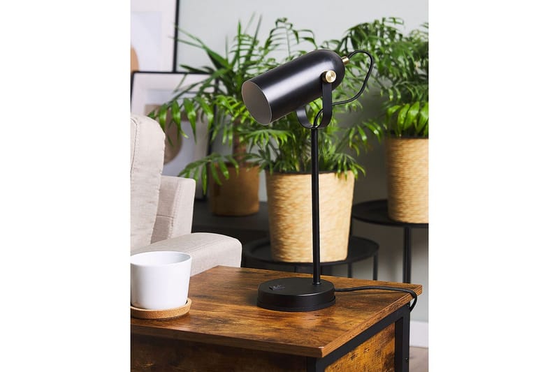 Thika Bordslampa 48 cm E27 - Svart - Belysning - Inomhusbelysning & lampor - Sänglampa - Sängbordslampa