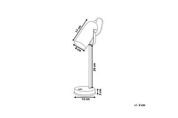 Thika Bordslampa 48 cm E27 - Svart - Belysning - Inomhusbelysning & lampor - Sänglampa - Sängbordslampa