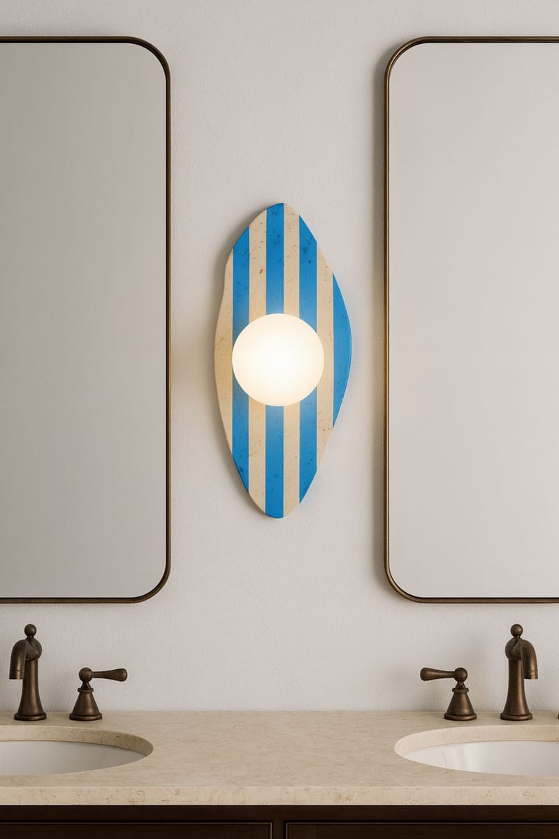 Thyrosel Vägglampa 10 cm - Beige, Vit, Blå - Belysning - Inomhusbelysning & lampor - Vägglampor & väggbelysning