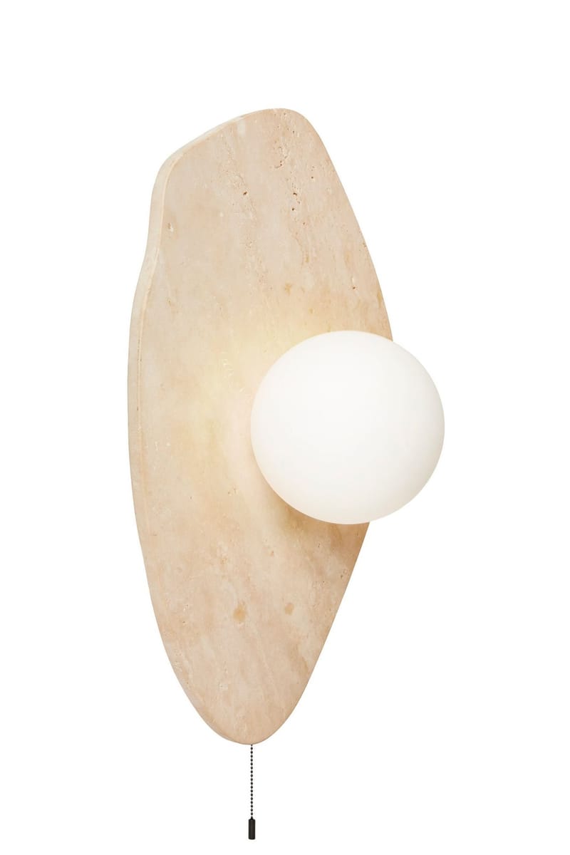 Torlic Vägglampa 10 cm - Beige Och Vit - Belysning - Inomhusbelysning & lampor - Vägglampor & väggbelysning