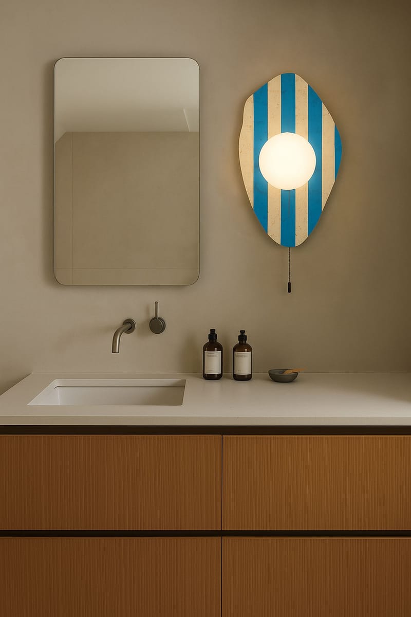 Torlic Vägglampa 10 cm - Beige, Vit, Blå - Belysning - Inomhusbelysning & lampor - Vägglampor & väggbelysning