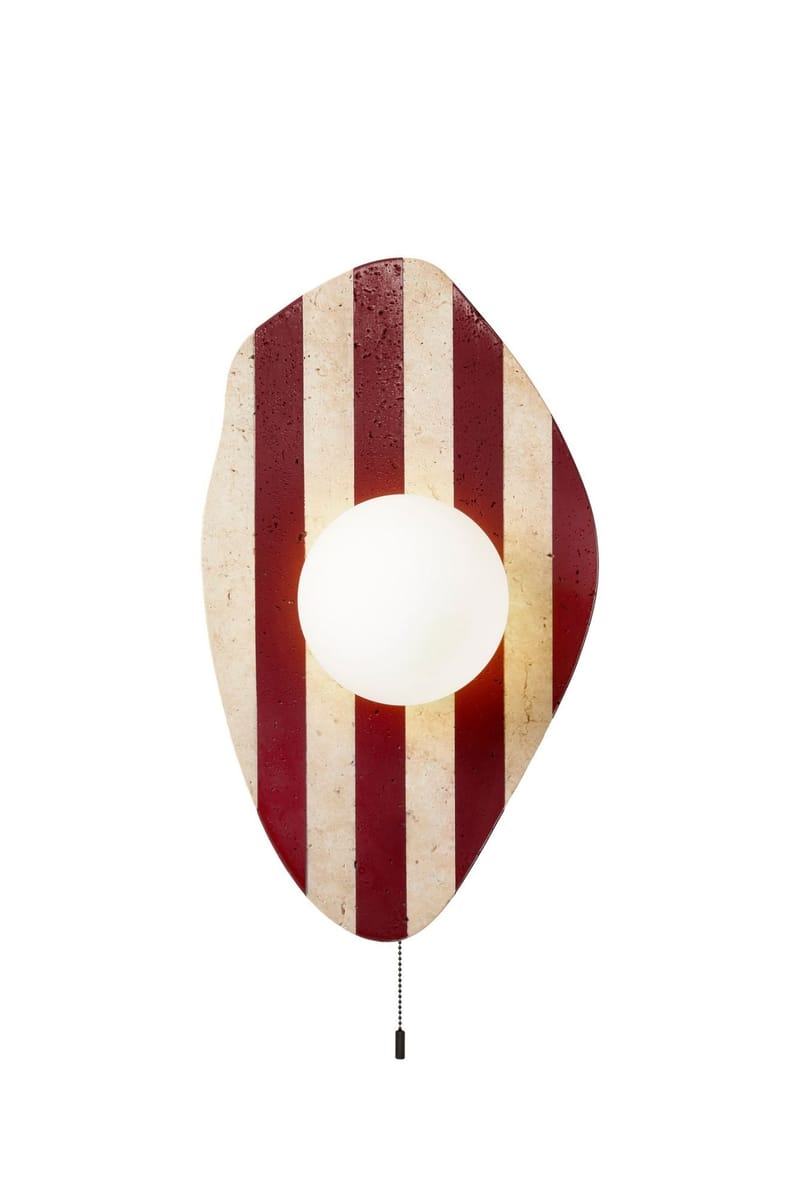 Torlic Vägglampa 10 cm, Beige, Vit, Röd