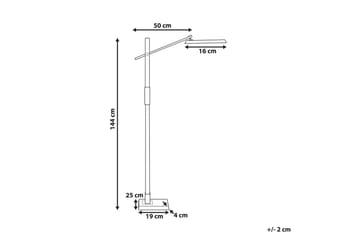 Tyrekli Golvlampa 144 cm - Silver - Belysning - Inomhusbelysning & lampor - Golvlampor & golvbelysning