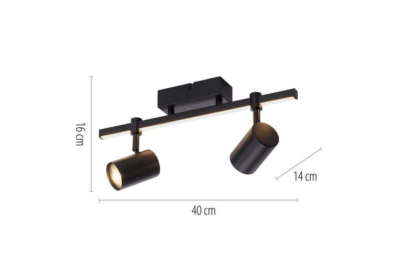 Vägg- och taklampa Barik - 10,5x18x40 cm - Belysning - Inomhusbelysning & lampor - Vägglampor & väggbelysning