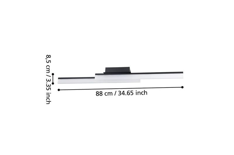 Vägg-/Taklampa Eglo Palmital Svart Satinerad - Silver/Svart - Belysning - Inomhusbelysning & lampor - Vägglampor & väggbelysning