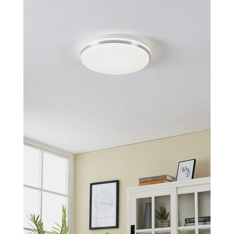 Vägg-/Taklampa Pinetto - Vit, Krom - Belysning - Inomhusbelysning & lampor - Vägglampor & väggbelysning