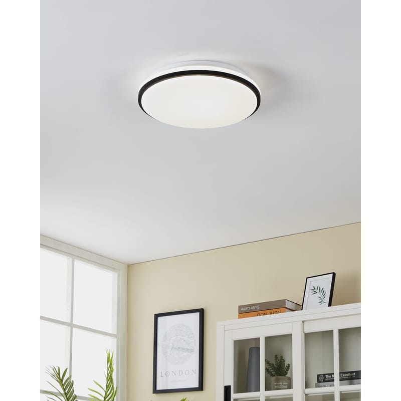 Vägg-/Taklampa Pinetto - Vit, Svart - Belysning - Inomhusbelysning & lampor - Vägglampor & väggbelysning