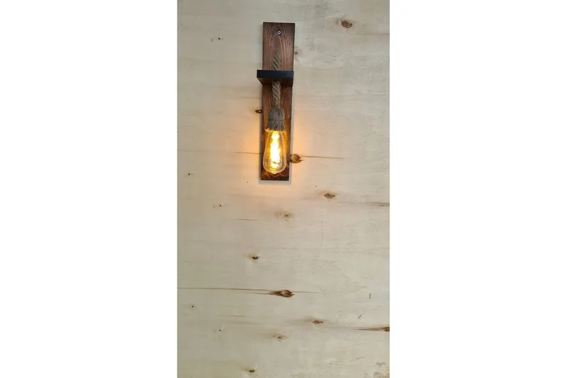 All Design Vägglampa - Valnöt - Belysning - Inomhusbelysning & lampor - Vägglampor & väggbelysning