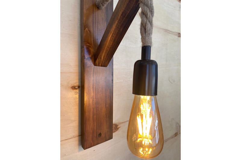 All Design Vägglampa - Valnöt - Belysning - Inomhusbelysning & lampor - Vägglampor & väggbelysning