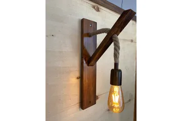 All Design Vägglampa - Valnöt - Belysning - Inomhusbelysning & lampor - Vägglampor & väggbelysning