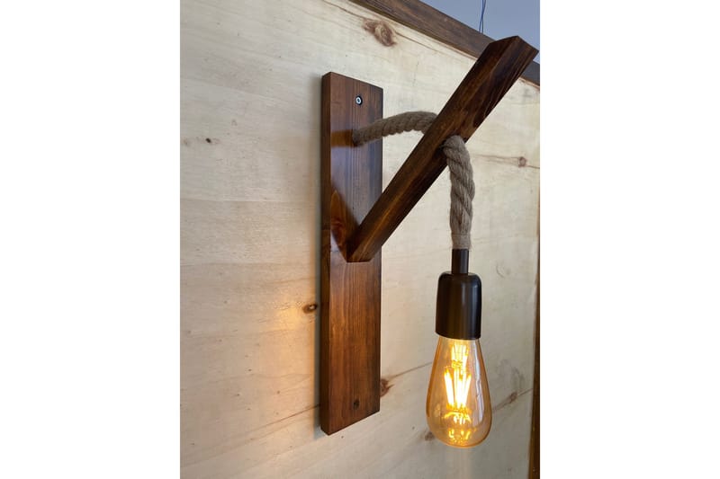 All Design Vägglampa - Valnöt - Belysning - Inomhusbelysning & lampor - Vägglampor & väggbelysning