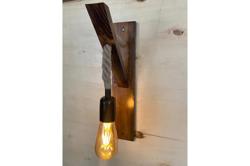 All Design Vägglampa - Valnöt - Belysning - Inomhusbelysning & lampor - Vägglampor & väggbelysning