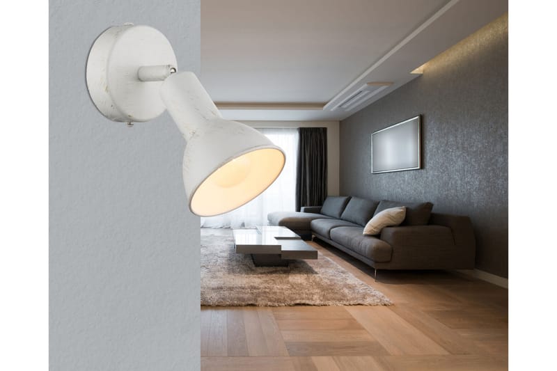 CALDERA Vägglampa Vit - Globo Lighting - Sovrumslampa - Vägglampor & väggbelysning - Sänglampa vägg