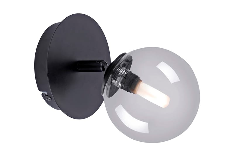 COLORINESS Vägglampa 12x12 cm Svart - Sovrumslampa - Vägglampor & väggbelysning - Sänglampa vägg