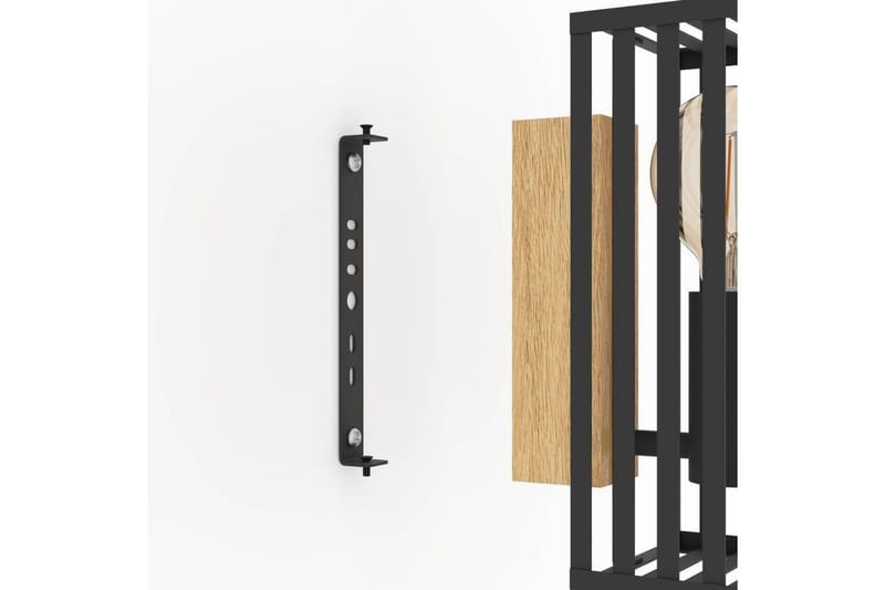 Vägglampa Eglo Cidraz Svart/Trä - Belysning - Inomhusbelysning & lampor - Vägglampor & väggbelysning