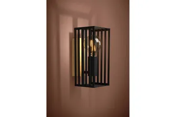 Vägglampa Eglo Cidraz Svart/Trä - Belysning - Inomhusbelysning & lampor - Vägglampor & väggbelysning
