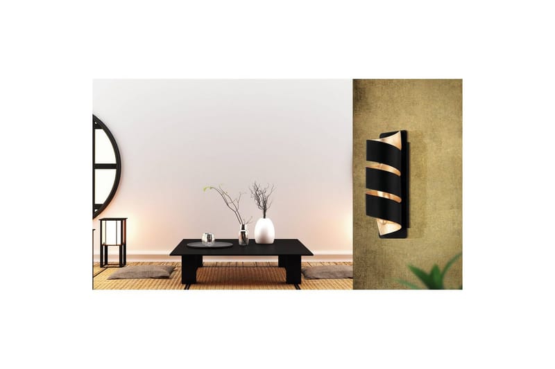 V�ägglampa Eglo Elizondo - Svart/Guld - Belysning - Inomhusbelysning & lampor - Vägglampor & väggbelysning