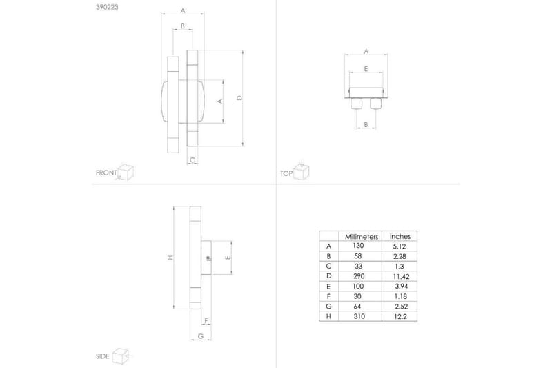 Vägglampa Eglo Estanterios Grå/Brun Upp och Ned 4 Lampor - Belysning - Inomhusbelysning & lampor - Vägglampor & väggbelysning