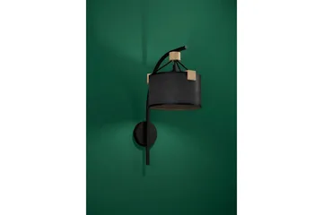 Vägglampa Eglo Potosi Svart/Trä - Belysning - Inomhusbelysning & lampor - Vägglampor & väggbelysning